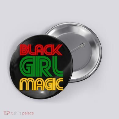 Black Girl Magic Colorful Imprint Button
