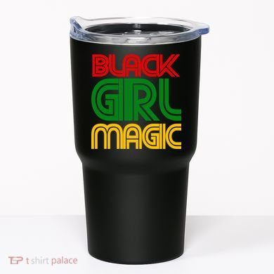 Black Girl Magic Colorful Imprint Tumbler