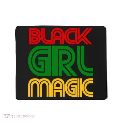 Black Girl Magic Colorful Imprint Mousepad