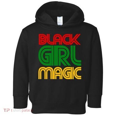 Black Girl Magic Colorful Imprint Toddler Hoodie
