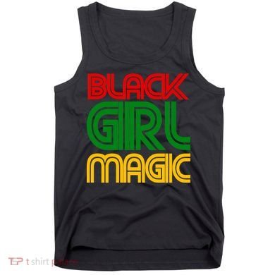 Black Girl Magic Colorful Imprint Tank Top