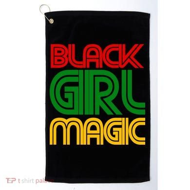 Black Girl Magic Colorful Imprint Golf Towel