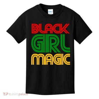 Black Girl Magic Colorful Imprint Kids T-Shirt