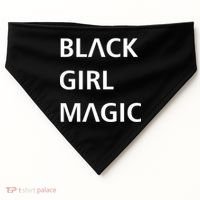 Black Girl Magic Logo USA-Made Doggie Bandana thumb 0