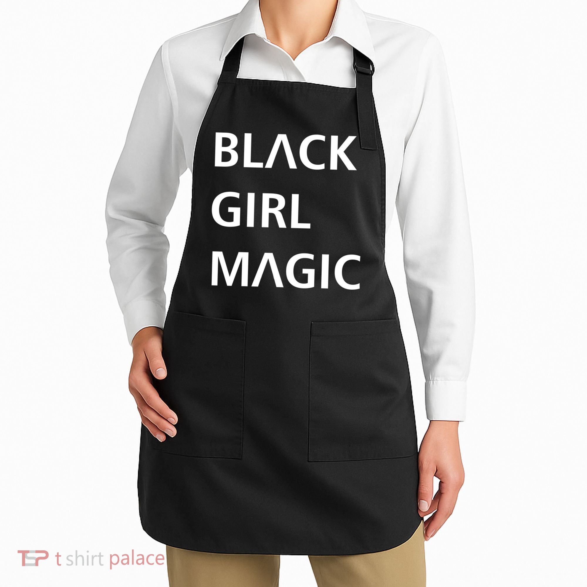 Black Girl Magic Logo Apron
