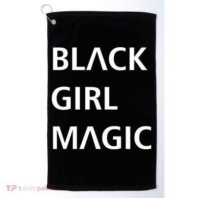 Black Girl Magic Logo Golf Towel