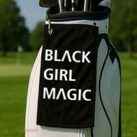 Black Girl Magic Logo Golf Towel thumb 2