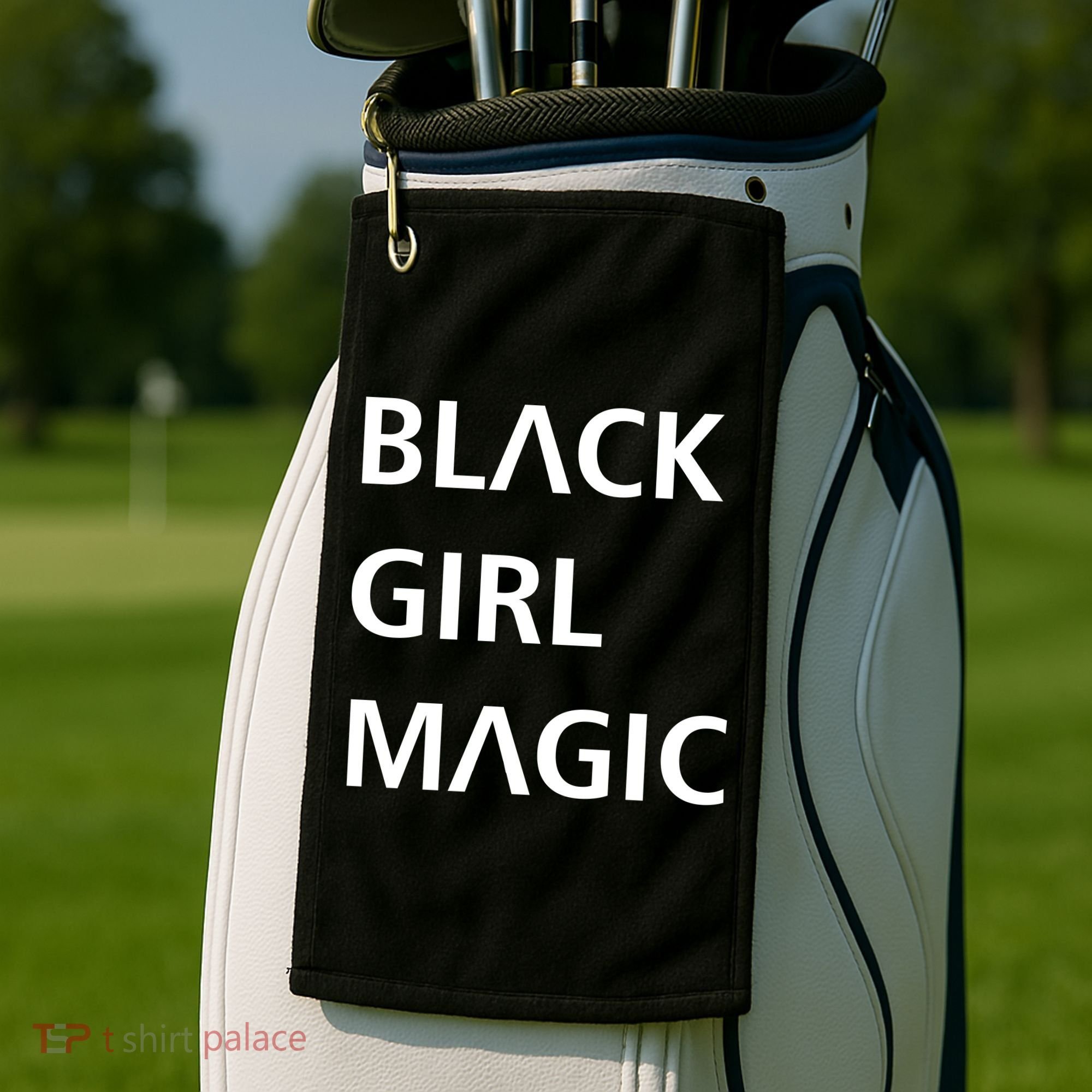 Black Girl Magic Logo Golf Towel