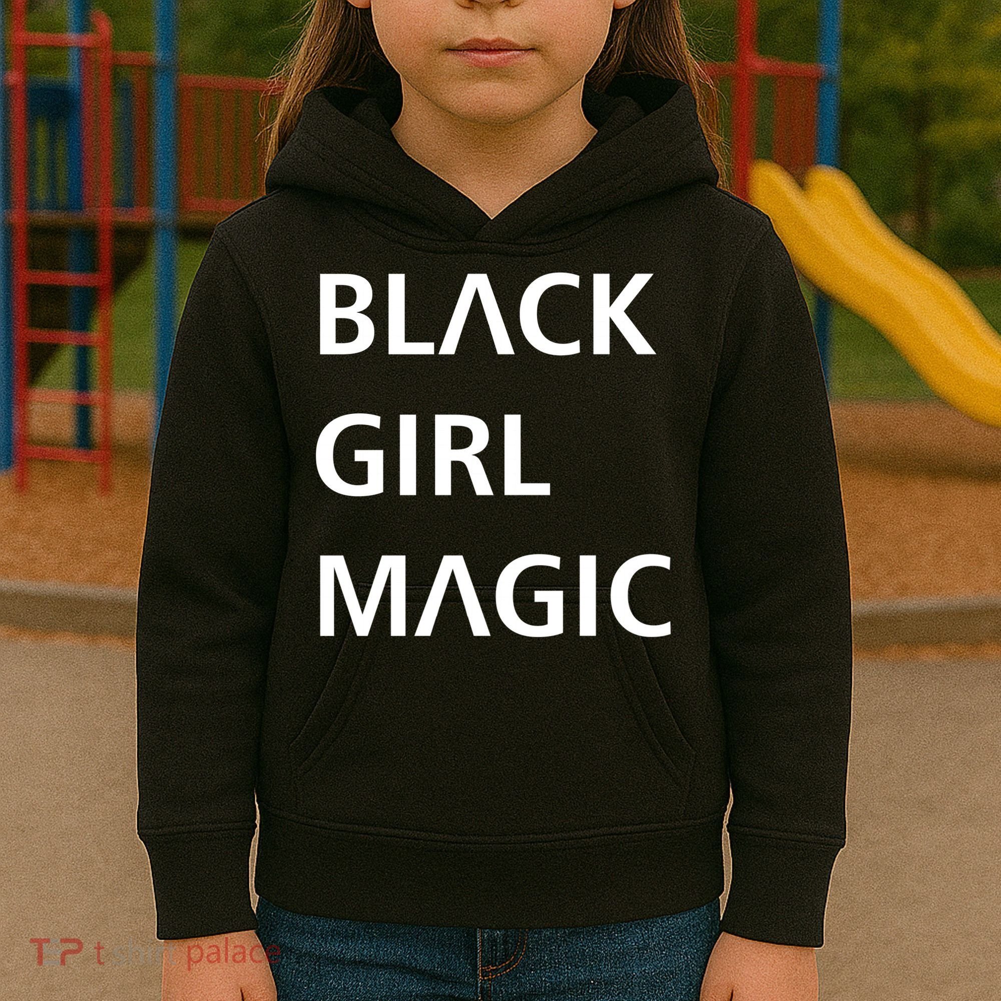 Black Girl Magic Logo Kids Hoodie