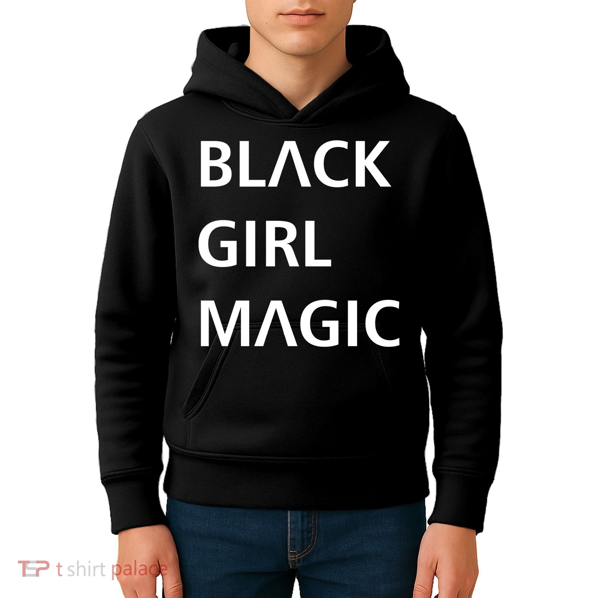 Black Girl Magic Logo Kids Hoodie