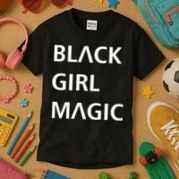 Black Girl Magic Logo Kids T-Shirt thumb 3