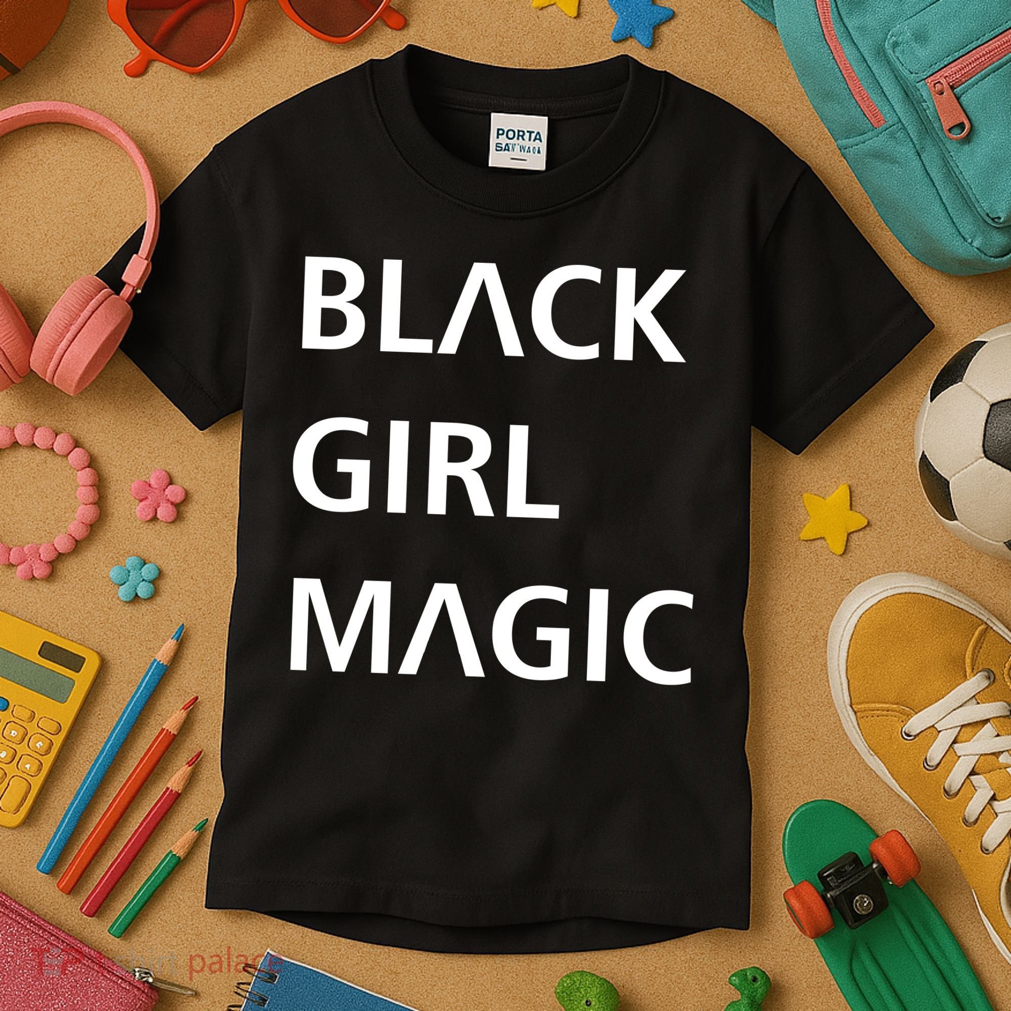 Black Girl Magic Logo Kids T-Shirt
