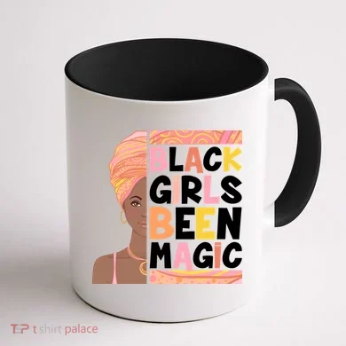 Black Girls Been Magic Coffee Mug back