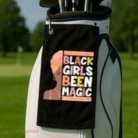 Black Girls Been Magic Golf Towel thumb 2
