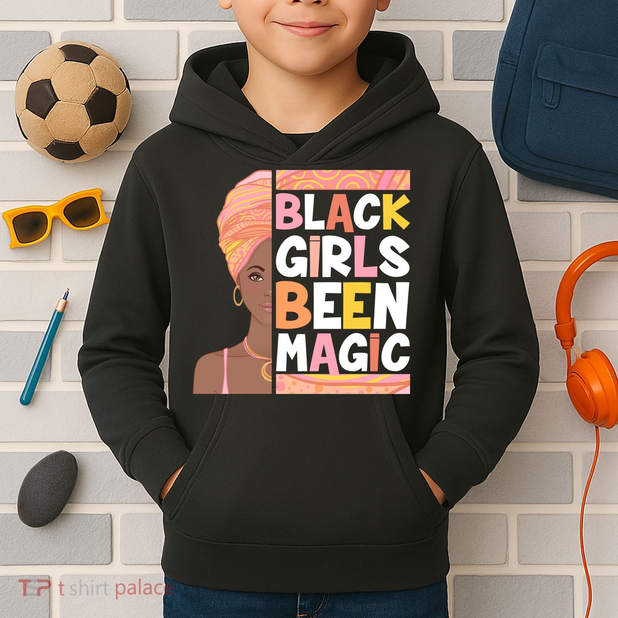 Black Girls Been Magic Kids Hoodie
