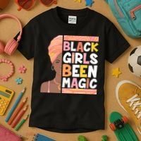 Black Girls Been Magic Kids T-Shirt thumb 3