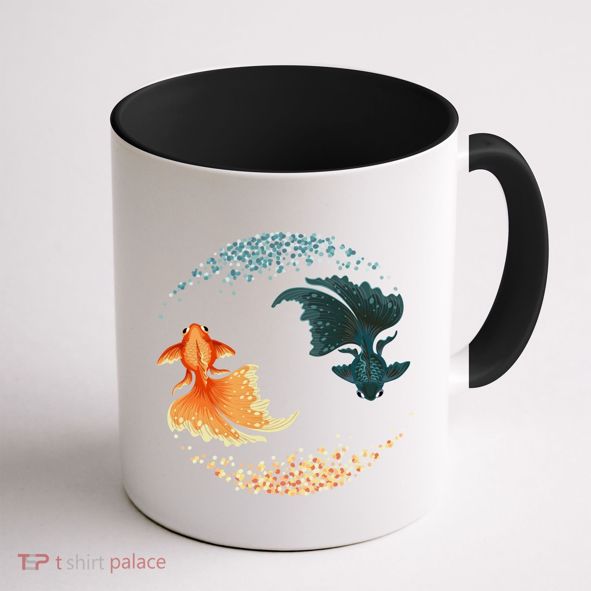 Black Goldfish Coffee Mug