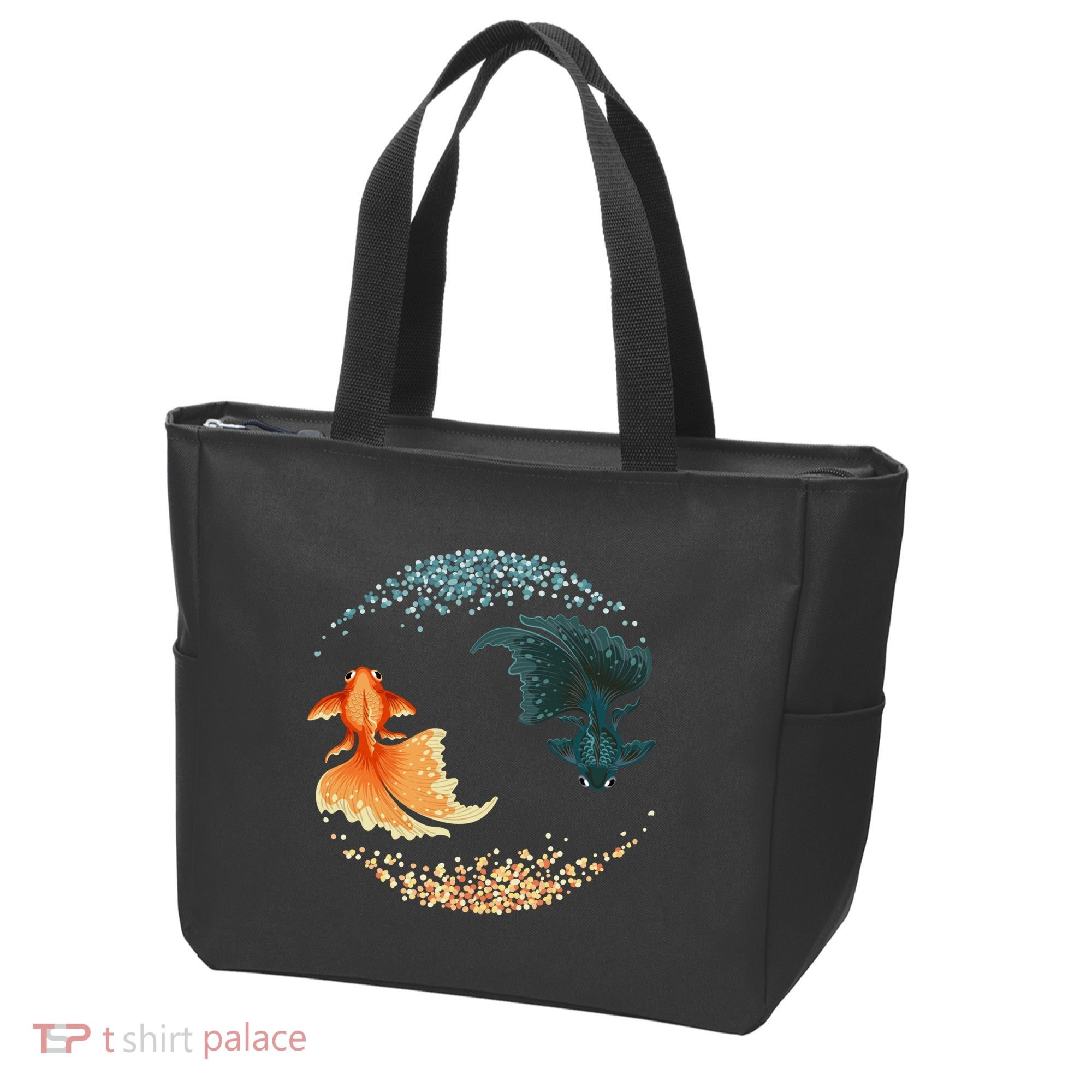 Black Goldfish Tote Bag