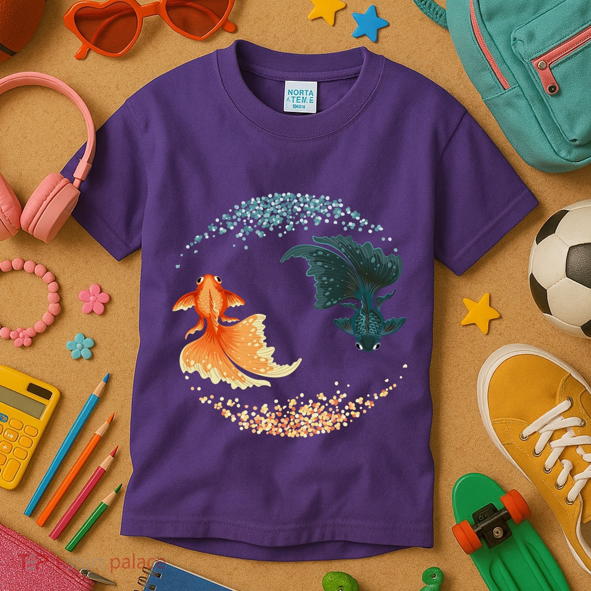 Black Goldfish Kids T-Shirt