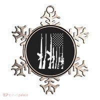 Black Gun American Flag - Rifle Weapon Firearm 2nd Amendment Ornament thumb 0