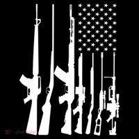 Black Gun American Flag - Rifle Weapon Firearm 2nd Amendment Women's Tank Top thumb 5