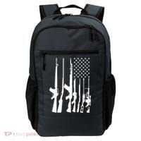 Black Gun American Flag - Rifle Weapon Firearm 2nd Amendment Backpack thumb 0