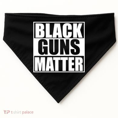 Black Guns Matter 2nd Amendment USA-Made Doggie Bandana
