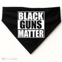 Black Guns Matter 2nd Amendment USA-Made Doggie Bandana thumb 0