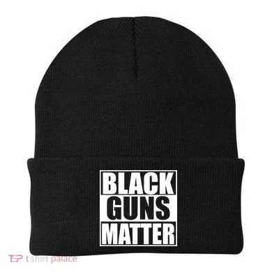 Black Guns Matter 2nd Amendment Beanie