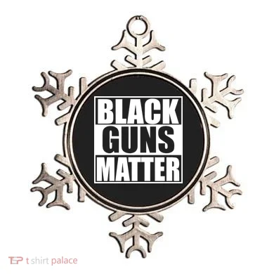 Black Guns Matter 2nd Amendment Ornament