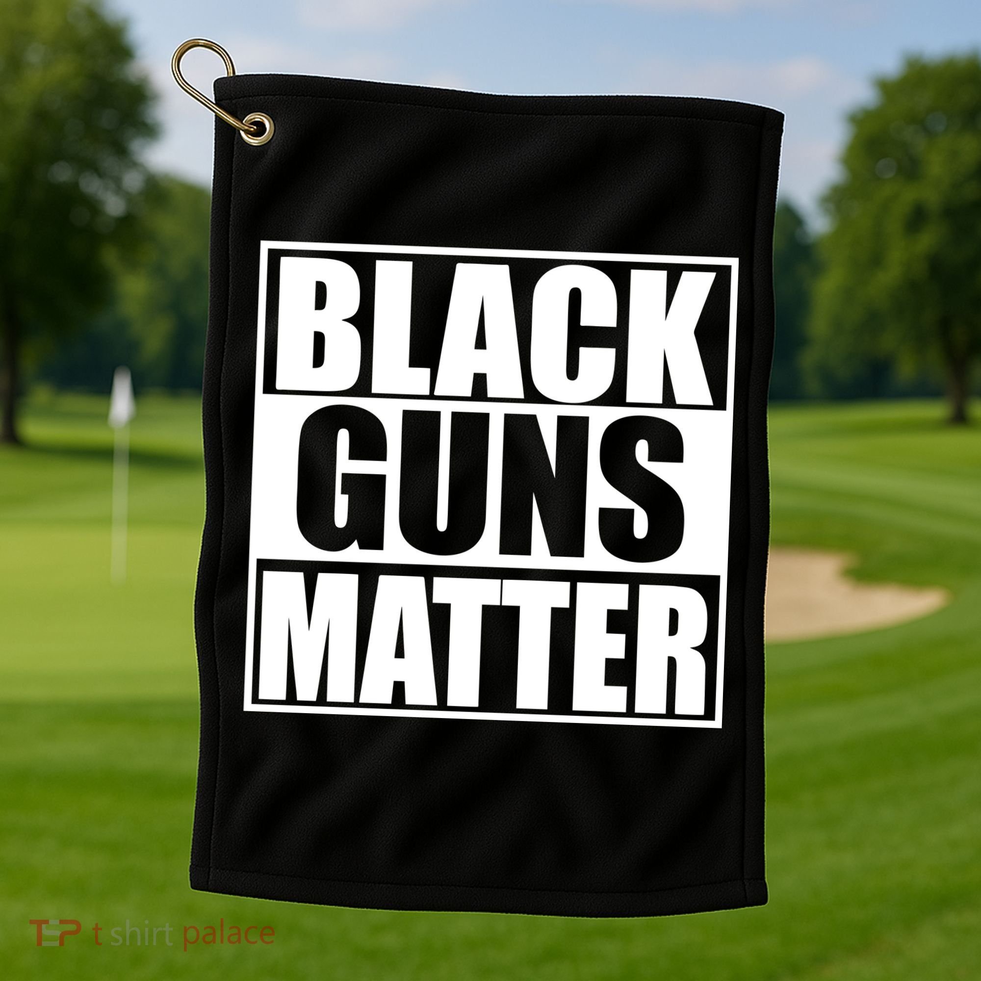 Black Guns Matter 2nd Amendment Golf Towel