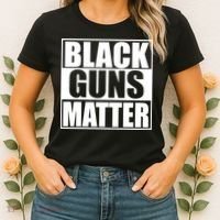 Black Guns Matter 2nd Amendment Women's T-Shirt thumb 2