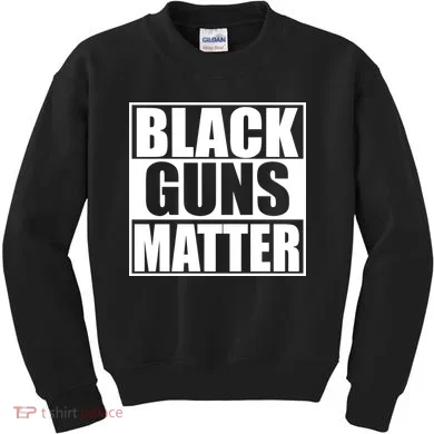Black Guns Matter 2nd Amendment Kids Sweatshirt