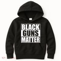 Black Guns Matter 2nd Amendment Kids Hoodie thumb 0