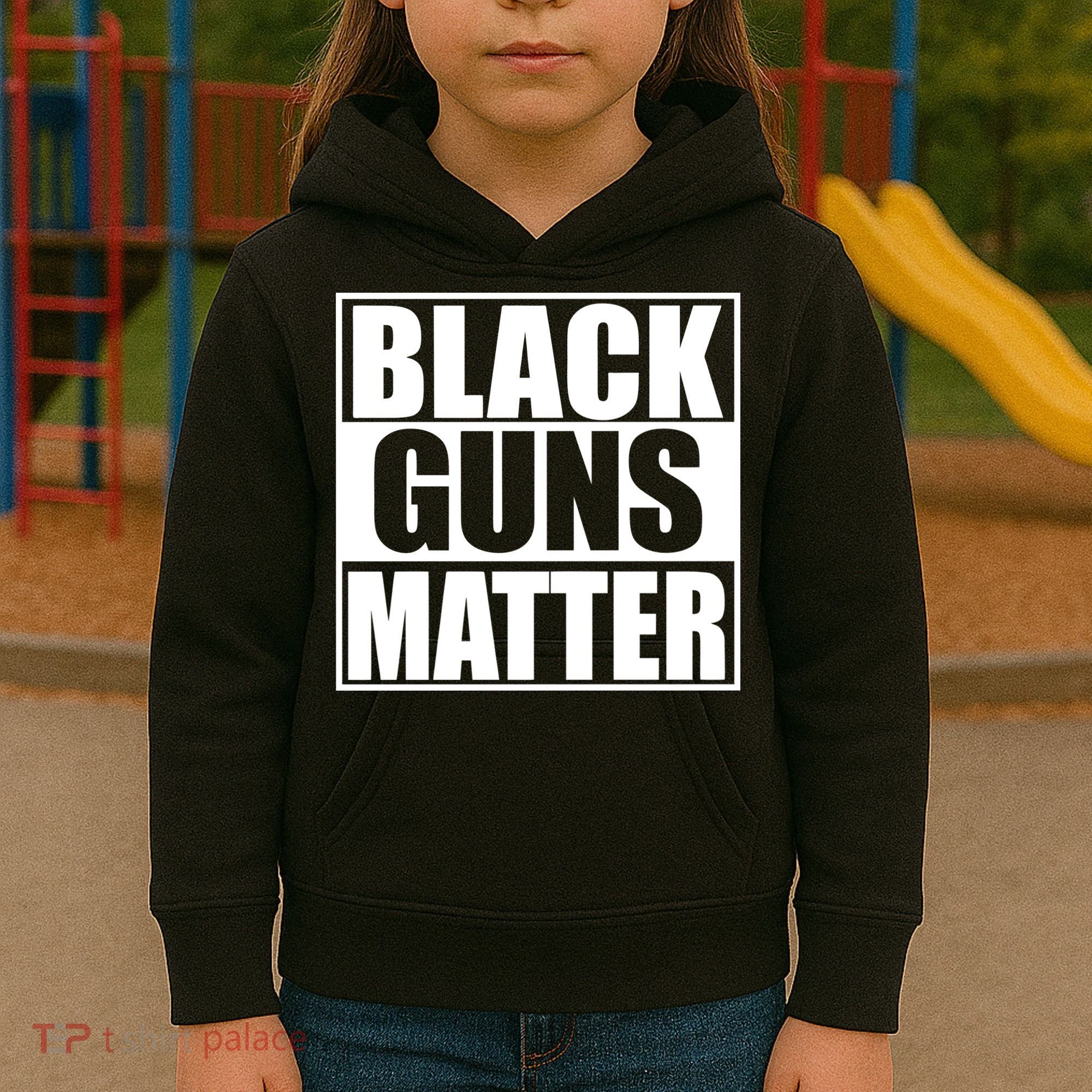 Black Guns Matter 2nd Amendment Kids Hoodie
