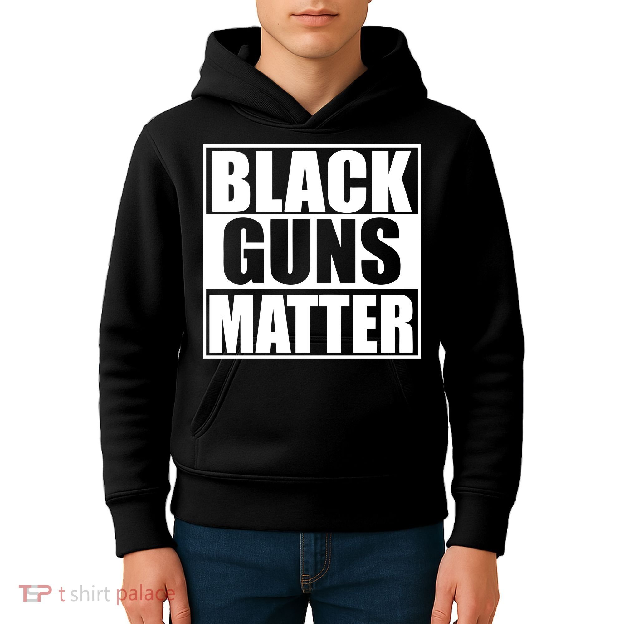 Black Guns Matter 2nd Amendment Kids Hoodie
