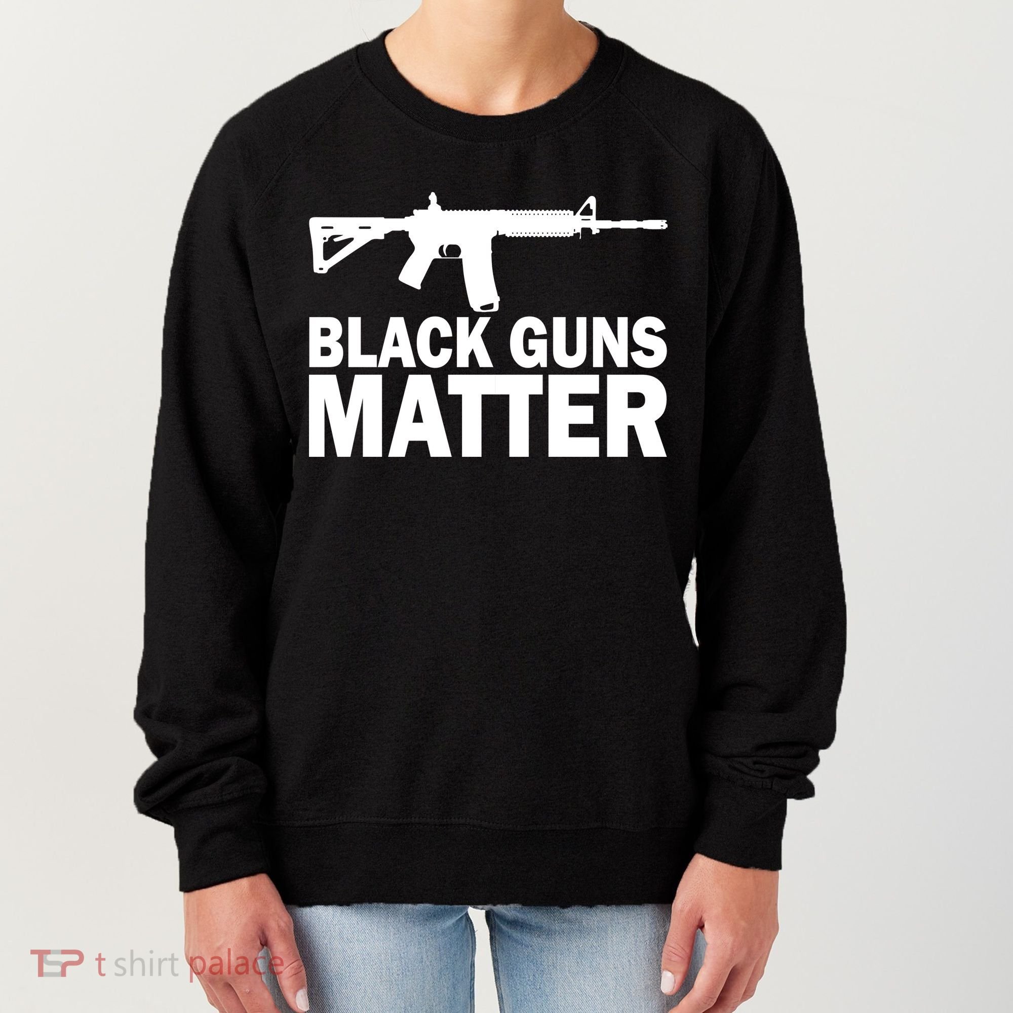 Black Guns Matter AR-15  Women's Sweatshirt