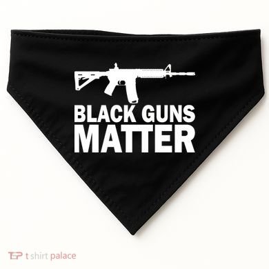Black Guns Matter AR-15  USA-Made Doggie Bandana