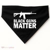 Black Guns Matter AR-15  USA-Made Doggie Bandana thumb 0