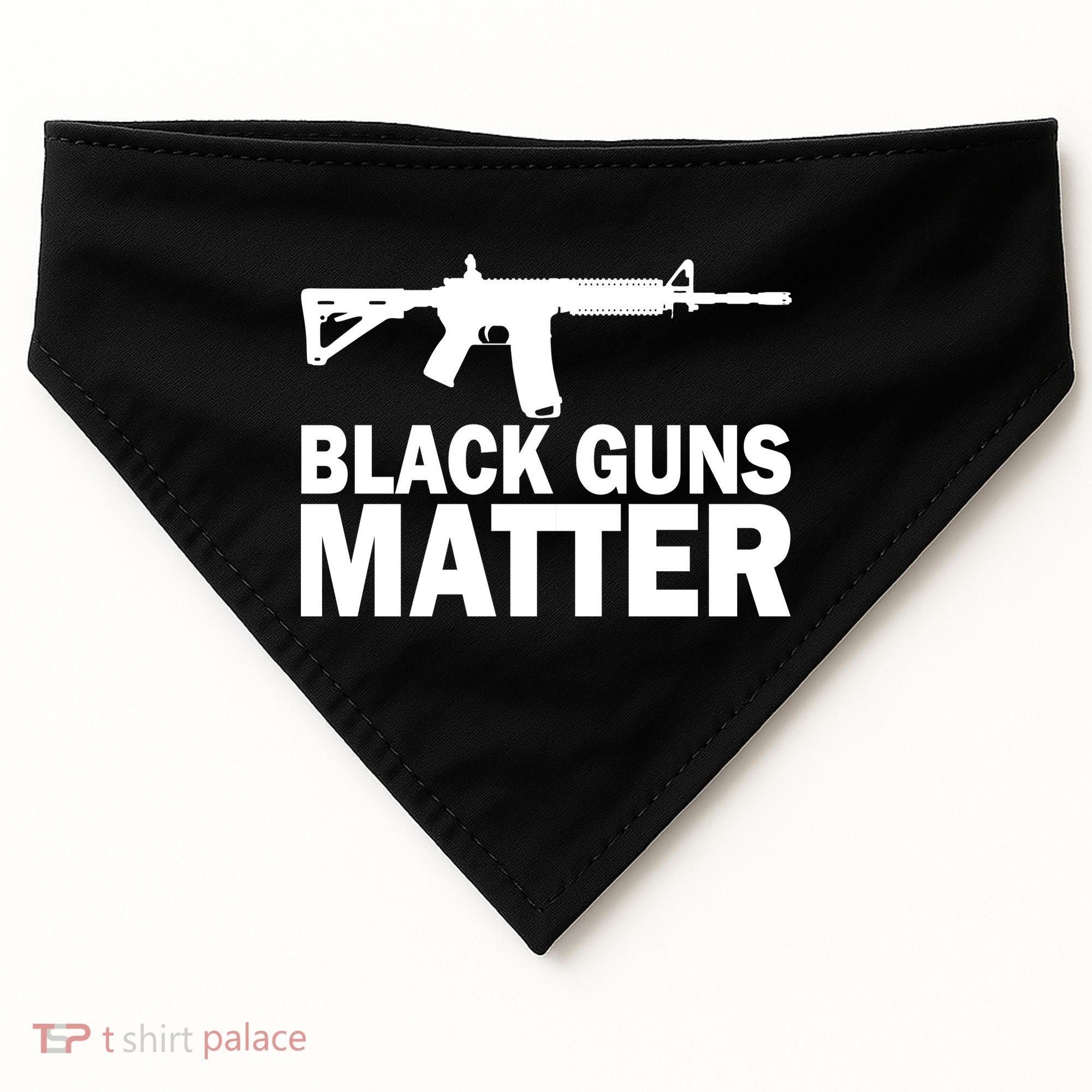 Black Guns Matter AR-15  USA-Made Doggie Bandana