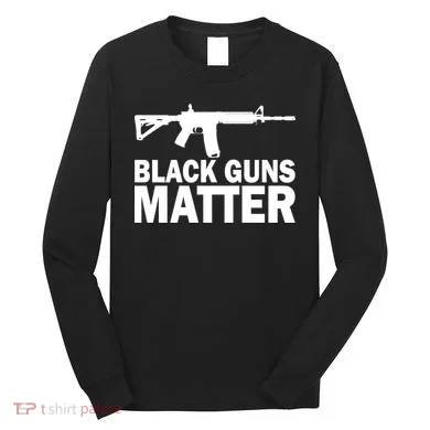 Black Guns Matter AR-15 Long Sleeve Shirt