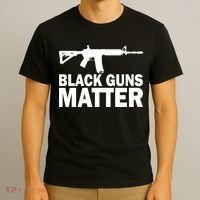 Black Guns Matter AR-15  T-Shirt thumb 3