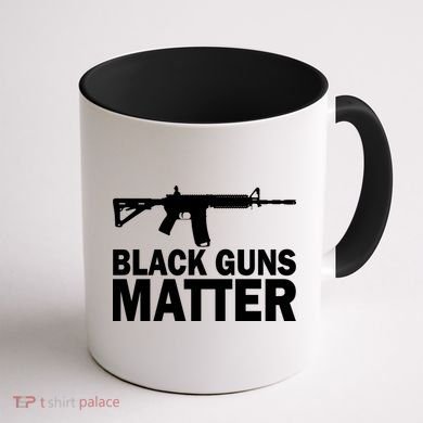 Black Guns Matter AR-15  Coffee Mug back