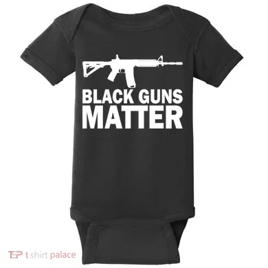 Black Guns Matter AR-15  Baby Bodysuit