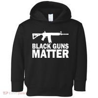 Black Guns Matter AR-15  Toddler Hoodie thumb 0