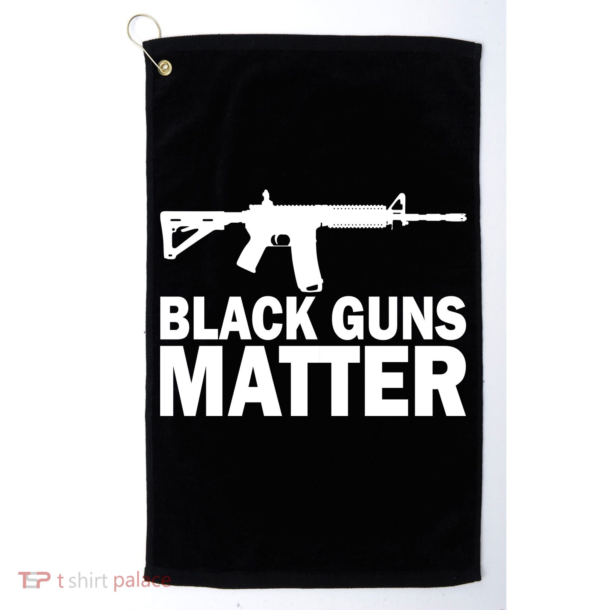 Black Guns Matter AR-15  Golf Towel
