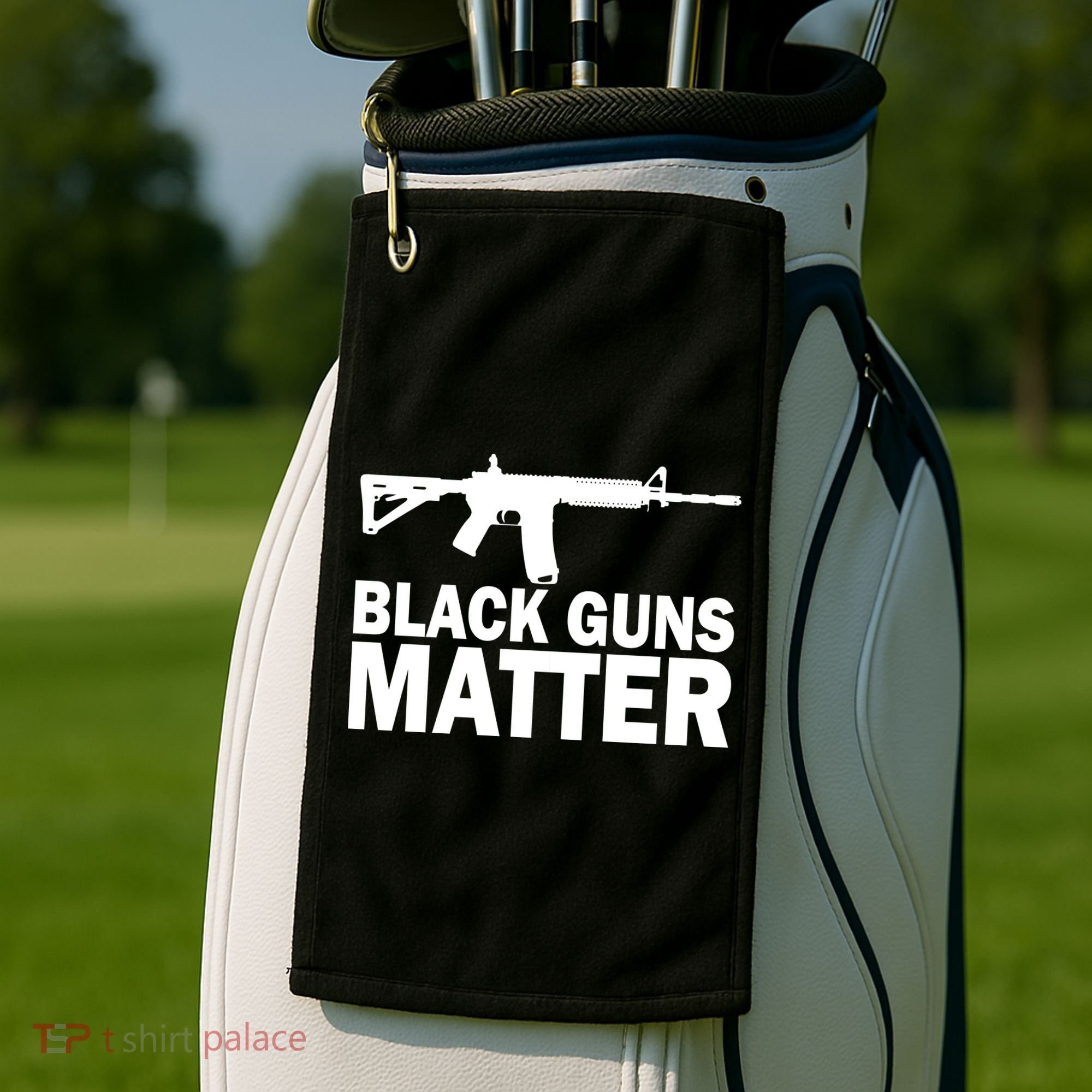 Black Guns Matter AR-15  Golf Towel
