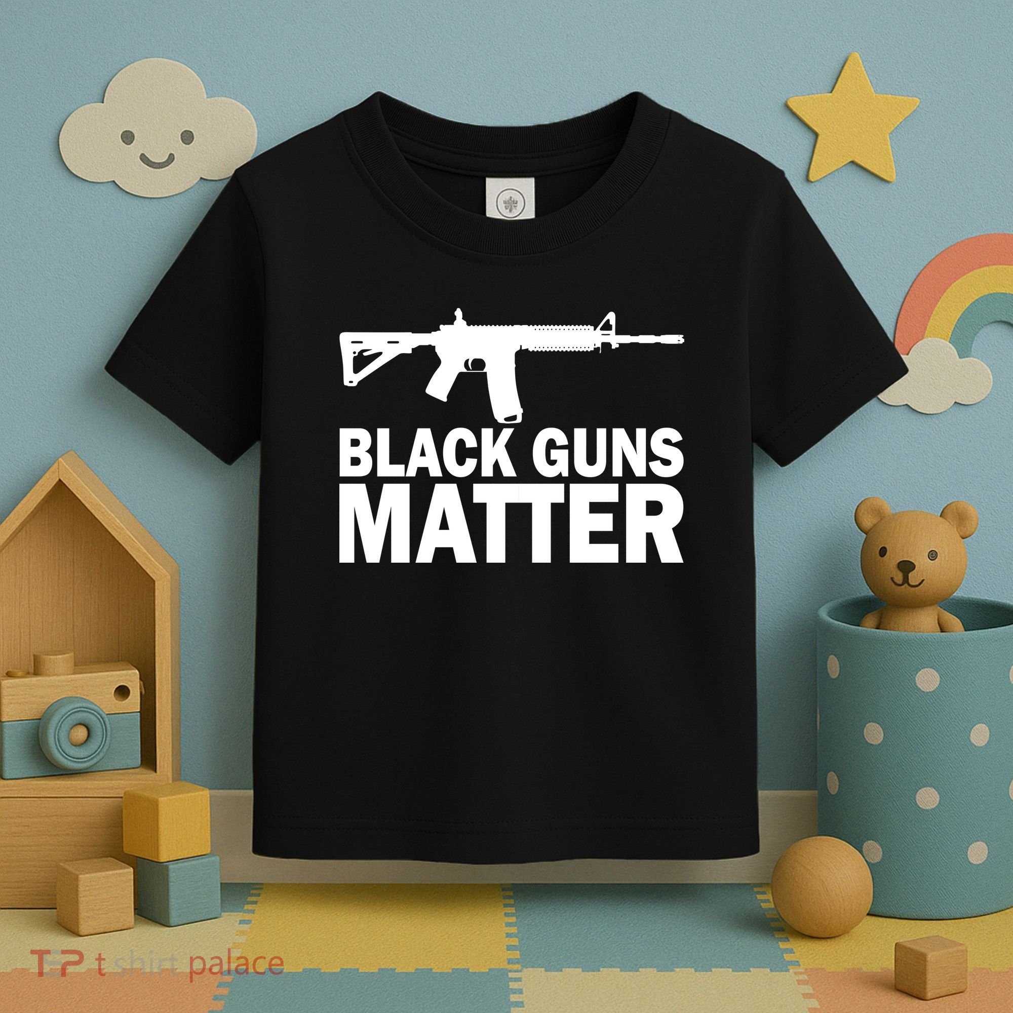 Black Guns Matter AR-15  Toddler T-Shirt