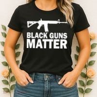 Black Guns Matter AR-15  Women's T-Shirt thumb 2