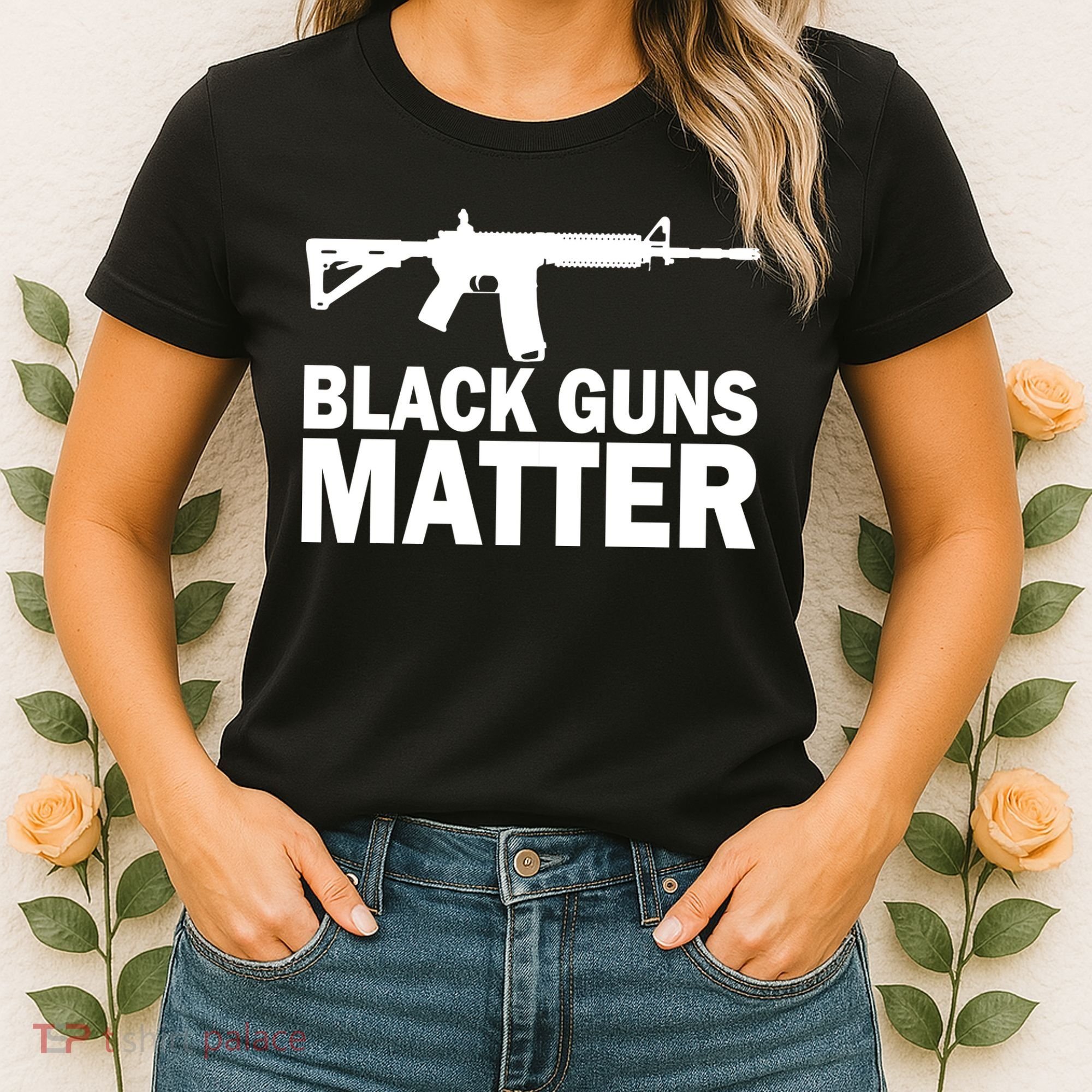 Black Guns Matter AR-15  Women's T-Shirt